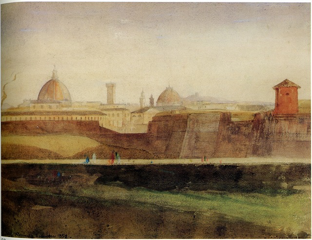 モロー《フィレンツェの眺め》1858