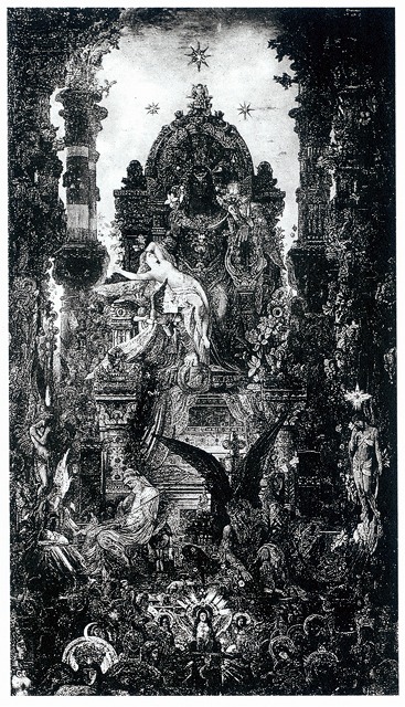 モロー《制作中のユピテルとセメレーの写真、段階F》1889-95