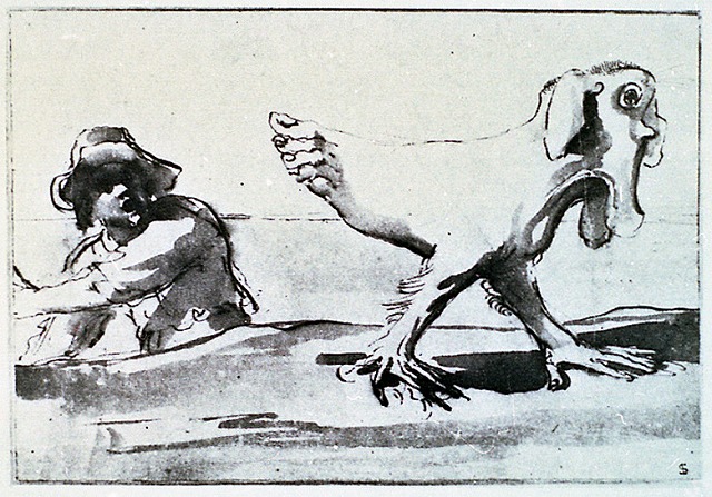 グエルチーノ《怪物と農夫》1620-30
