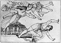 フラクスマン《オレステースを追う復讐の女神たち》1795