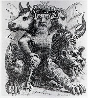 コラン・ド・プランシー『地獄辞典』への挿絵 － 悪魔アスモデウス 1863