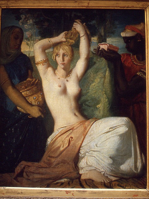 シャセリオー《エステルの化粧》1841