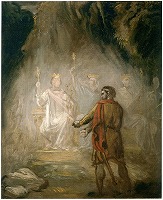 シャセリオー《王たちの亡霊を見るマクベス》1849-54