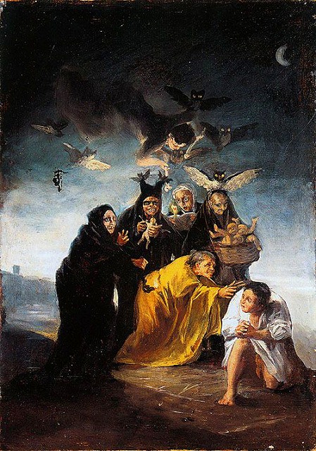 ゴヤ《妖術（呪文、魔法／魔女たち）》1797-98