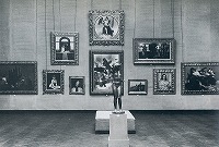 1926年のヴェネツィア・ビエンナーレにおけるベックリーン展の会場写真