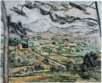セザンヌ、『大きな松のあるサント=ヴィクトワール山』、1886-87、油彩・キャンヴァス、59.7x72.5cm