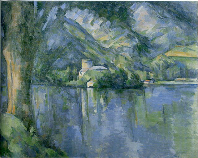 セザンヌ《アヌシー湖》1896