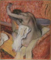 エドガー・ドガ、『浴後、体を拭く女』、1895頃?、パステル・紙、67.7x57.8cm