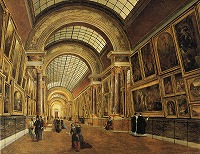 デュヴァル《ルーヴル美術館のグランド・ギャルリーの眺め》 1880頃
