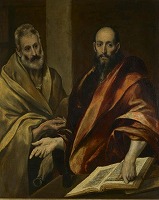 エル・グレコ《聖パウロと聖ペテロ》1587-92