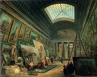 ユベール・ロベール《美術館のギャラリー》 1789