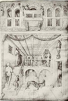 ヤーコポ・ベッリーニ《ハンニバルの首のプルシアスへの提示》（あるいは《マギの礼拝》）1430年代－50年代半ば頃