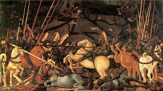 ウッチェッロ《サン・ロマーノの戦い》1456-1460頃 ウフィツィ