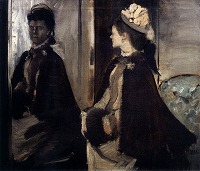 ドガ《鏡の前のジャントー夫人》1875頃