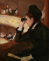 キャサット《桟敷席にて（オペラ座にて）》1878