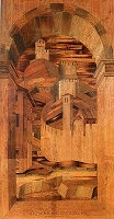 クリストフォロ・カノッツィ、通称クリストフォロ・ダ・レンディナーラ《街の眺め》1484-88頃