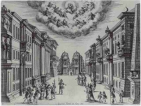 『偽りの狂女』第二幕　1645年　プチ・ブルボン宮、大広間