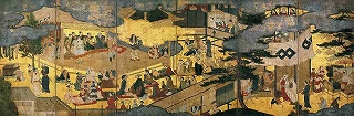 《阿国歌舞伎図屛風》　桃山時代～江戸時代初期・17世紀（慶長年間末頃）