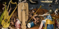 ヒエロニムス・ボス《快楽の園》右翼（細部）　1500-05年