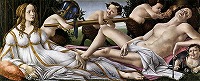 ボッティチェッリ《ウェヌスとマルス》1483-84頃