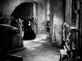 『ゴースト・ブレーカーズ』 1940、約1時間16分：納骨堂の奥のパイプ・オルガン室