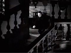 『五本指の野獣』 1946　約1時間22分：階段　手すりの影