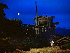 『鳴門秘帖』 1957、約1時間30分：巨大な廃船、夜