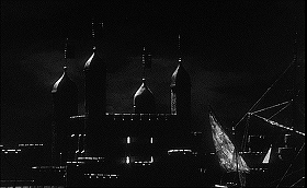 『恐怖のロンドン塔』 1962　約10分：夜のロンドン塔、外観