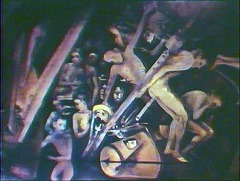『吸血魔のいけにえ』 1967　約29分：ボス風壁画