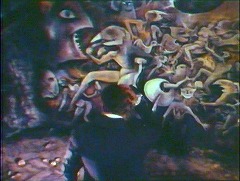 『吸血魔のいけにえ』 1967　約51分：振子の部屋のボス風壁画