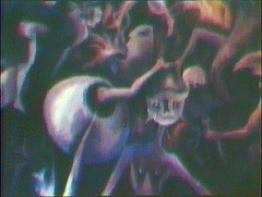 『吸血魔のいけにえ』 1967　約56分：振子の部屋のボス風壁画