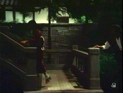 『犬神家の一族』 1976　約1時間3分：「展望台」への階段