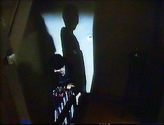 『麗猫伝説』 1983　約1時間7分：階段と踊り場、上から＋壁に影