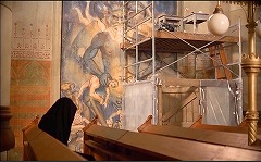 『デモンズ' 3』 1989　約32分：修復中の壁画～タッデオ・ディ・バルトロ《地獄》より