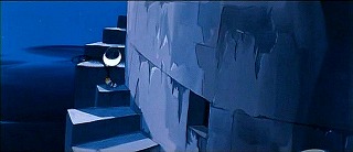 『長靴をはいた猫』 1969　約1時間1分：魔王の城　塔の外壁めぐる階段