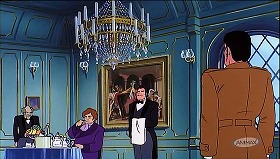 『ルパン三世　カリオストロの城』 1979　約26分：朝食の部屋＋ダヴィッド《ホラティウス兄弟の誓い》