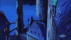 『ルパン三世　カリオストロの城』 1979　約37分：城の一部　上から