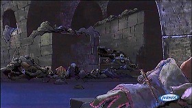 『ルパン三世　カリオストロの城』 1979　約49分：落とし穴の先の地下空間