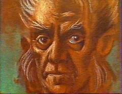 『襲い狂う呪い』 1965　約13分：階段室、コービン・ウィットリーの肖像