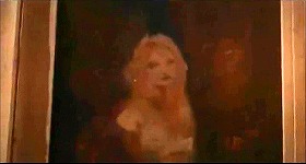 『怪奇な恋の物語』 1968　約31分：ヴィッラ、階段踊り場の壁画(?)