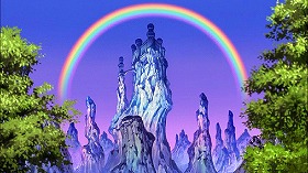 『鋼の錬金術師　シャンバラを征く者』 2005　約55分：ベルリンのウーファの撮影所、古城と虹