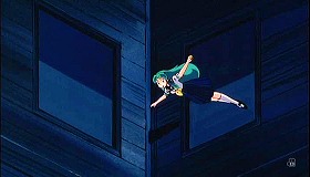 『うる星やつら２　ビューティフル･ドリーマー』 1984　約43分：友引高校、凹状にくぼんだ校舎の角