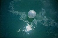 ガブリエル・オロスコ Gabriel Orozco 《水の上のボール Ball on Water》 1994