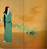 鏑木清方《黒髪》 1917（大正6）：右隻第一扇・第二扇