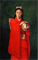 岡田三郎助《中野多津像》 1892-96
