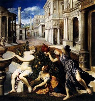 ボルドーネ《水浴するバテシバ》 1547-48年頃