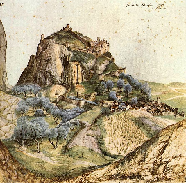 デューラー《アルコの谷の眺め》 1495