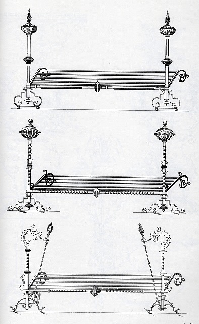 《薪架》 ヨーゼフ・フェラー『伝統的な鉄細工のデザイン』(1892-99/2005年)より(p.77)