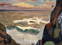 藤島武二《大王岬に打ち寄せる怒濤》（三重県立美術館版）1932