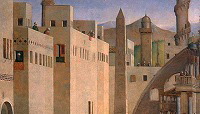 ジェンティーレ・ベッリーニ＋ジョヴァンニ・ベッリーニ《エジプトのアレクサンドリアの広場での聖マルコの説教》（部分） 1504-07 